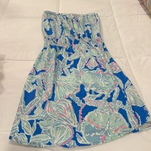 Lilly Pulitzer strapless cotton dress